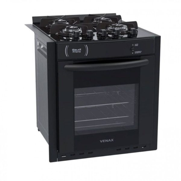 Fogão de Embutir 4B Preto Venax Gaudi Bivolt (21978|25375)