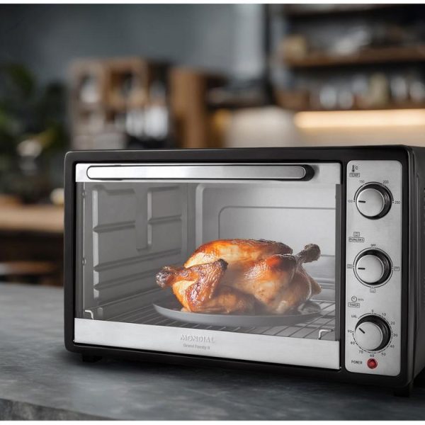 Forno Elétrico Mondial 52l Frn52b 1800w Grand Family Ii Preto/inox 220v