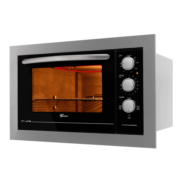 Forno Elétrico de Embutir Fischer Fit Line 48 Litros Inox 34493-95486 Inox 220v