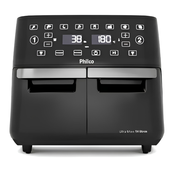 FRITADEIRA AIR FRYER PHILCO 14L 4 EM 1 PAINEL DIGITAL 220V PAF14A PRETO