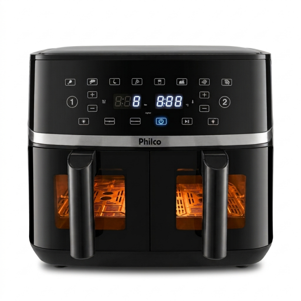 Fritadeira Air Fryer Philco 10l Cesto Dual Zone 2000w Paf10a 127v