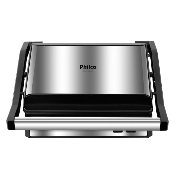 GRILL E SANDUICHEIRA PHILCO PGR21PI  MAXX CLEAN CINZA 220V ANTIADERENTE COM COLETOR DE GORDURA
