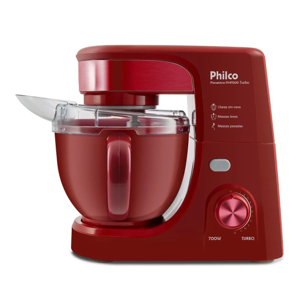 BATEDEIRA PLANETARIA PHILCO PHP500 TURBO 700W VERMELHA 220V